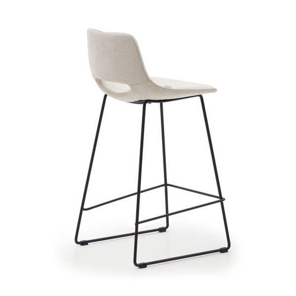 Smėlio spalvos baro taburetė (sėdynės aukštis 65 cm) Zahara – Kave Home-image-3