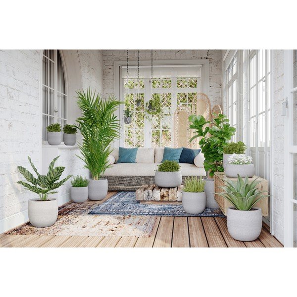 Rankų darbo gėlių vazono dangtelis iš keramikos ø 29 cm Hemera – Artevasi-image-1