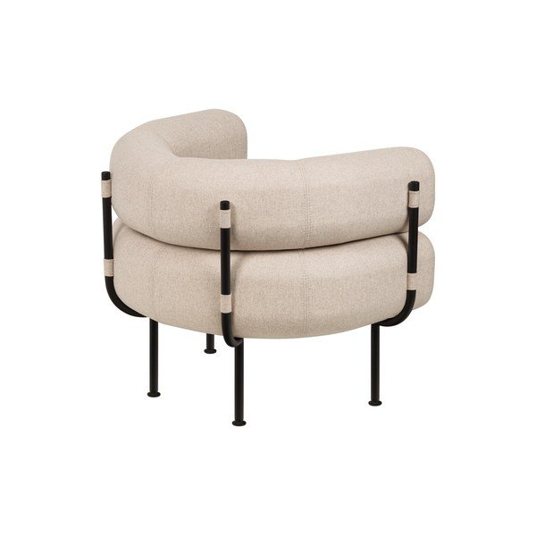 Smėlio spalvos krėslas iš vilnos Ubi – noo.ma-image-2