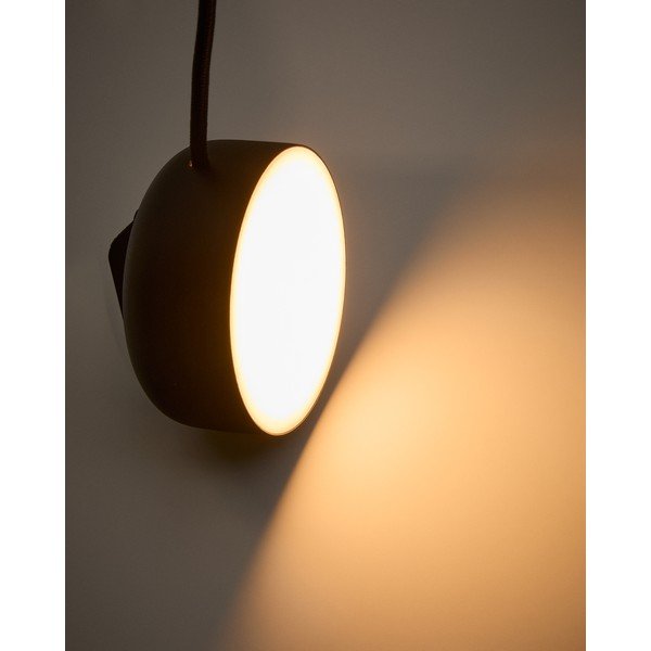 Juodos spalvos iš metalo taškinis šviestuvas LED ø 8,5 cm Orey – Kave Home-image-1