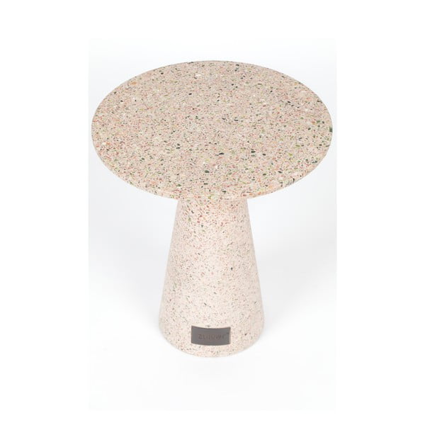 Zuiver Victoria rožinės spalvos lauko kavos staliukas, ø 41 cm-image-1