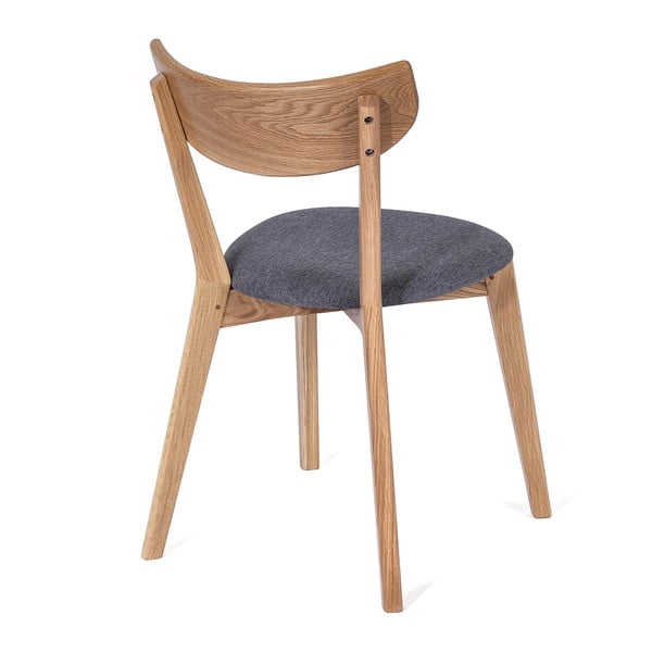 Ąžuolinė valgomojo kėdė su pilka sėdyne Arch - Bonami Selection-image-2
