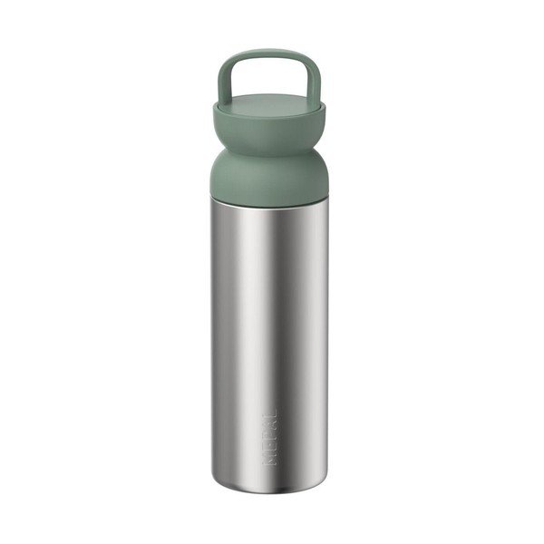 Sidabrinės spalvos/šalavijo spalvos iš nerūdijančio plieno termosas 500 ml Ellipse – Mepal