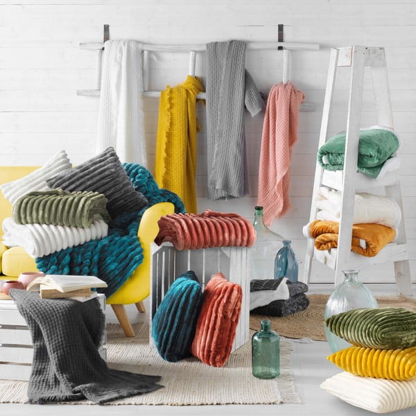 Antklodė ir pledas 125x150 cm Coraline – douceur d'intérieur-image-2