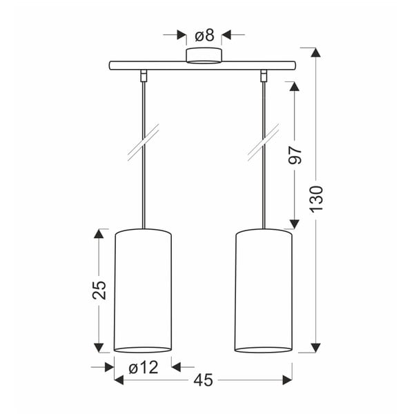Kabantis šviestuvas šviesiai rudos spalvos ø 12 cm Ballo – Candellux Lighting-image-2