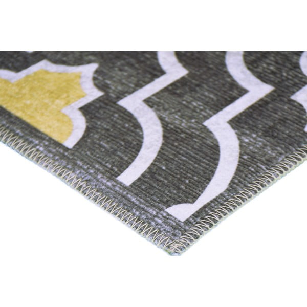 Geltonai pilkas plaunamas kilimas 80x50 cm - Vitaus-image-2