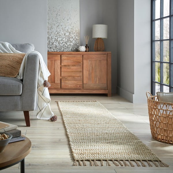 Natūralios spalvos kilimas 60x230 cm Levi - Flair Rugs-image-1