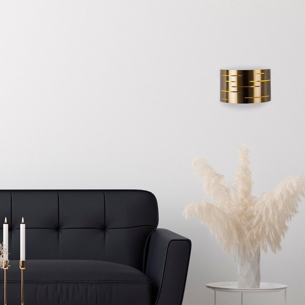 Sieninė lempa auksinės spalvos – Opviq lights-image-3