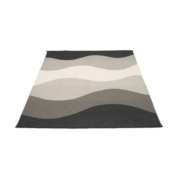 Pilkos spalvos lauko ir vidaus kilimas 180x230 cm Urvi Metal – Pappelina