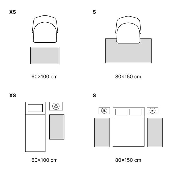 Pilkos ir smėlio spalvos medvilninis kilimas Vitaus Papatya, 80 x 150 cm-image-4