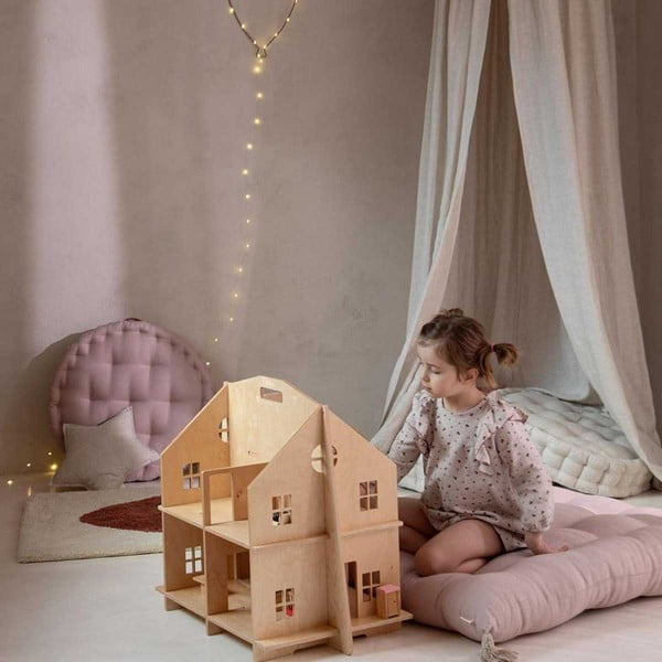 Medinis vaikų lėlių namelis Dekornik Doll House-image-2