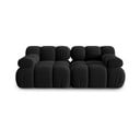 Sofa juodos spalvos iš velveto 188 cm Bellis – Micadoni Home