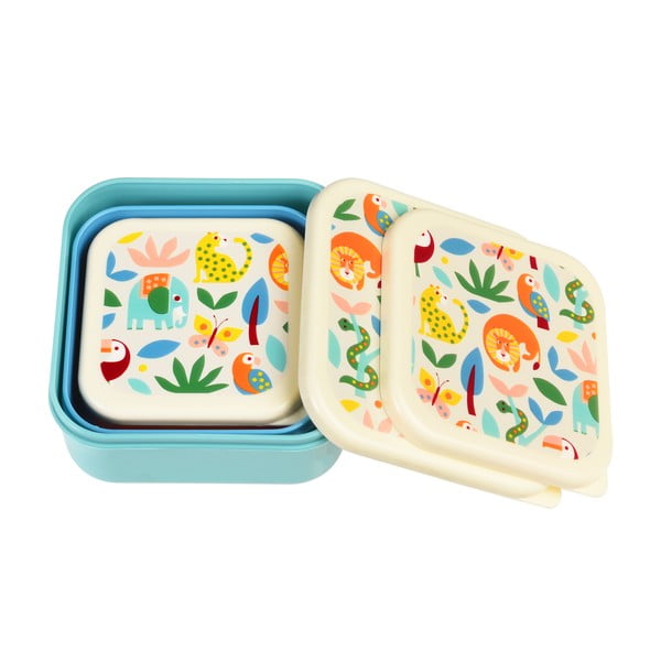 Vaikiškos pietų dėžutės 3 vnt. Wild Wonders – Rex London-image-4