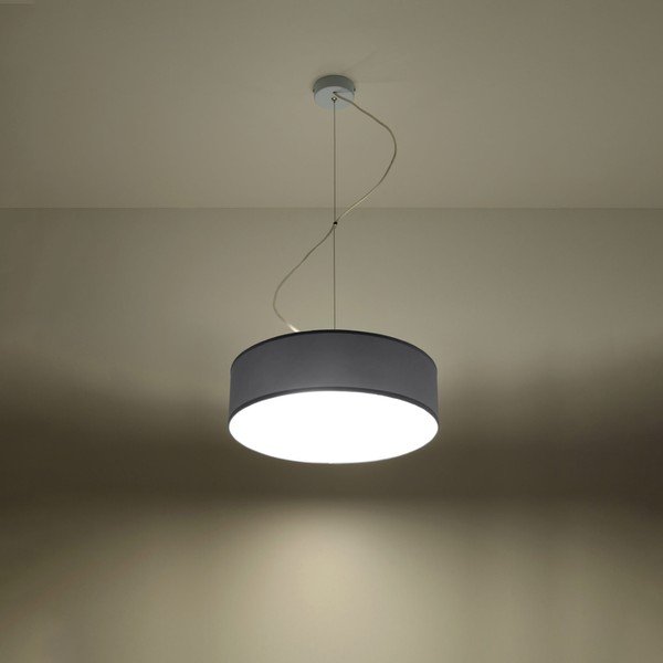 Kabantis šviestuvas pilkos spalvos ø 35 cm Atis – Sollux-image-3