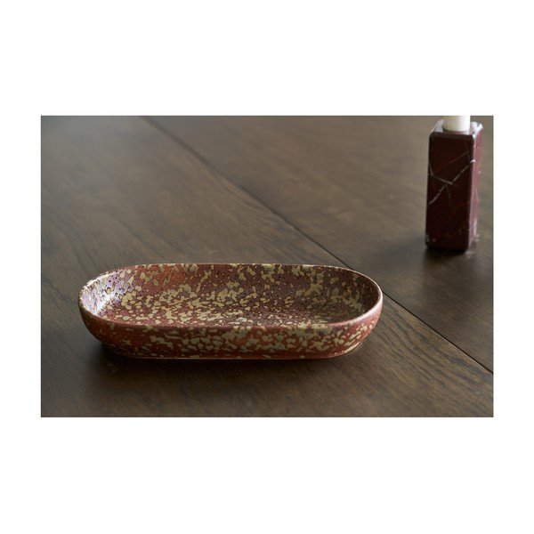 Iš keramikos dekoratyvinis padėklas 11x23,5 cm – House Nordic-image-1