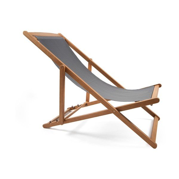 Pilka sulankstomas sodo gultas iš akacijos medienos Bonami Essentials Deck