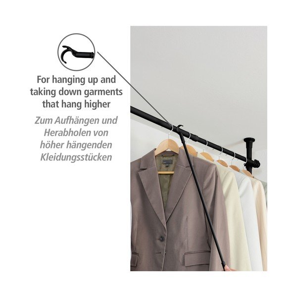 Iš metalo/iš plastiko kabliukas drabužiams pakabinti ​ Herkules – Wenko-image-2