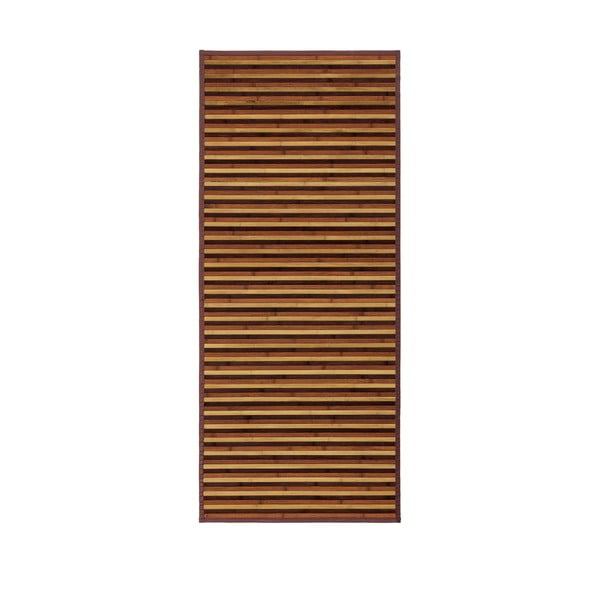Iš bambukinė kilimas garstyčių spalvos/rudos spalvos 75x175 cm – Casa Selección