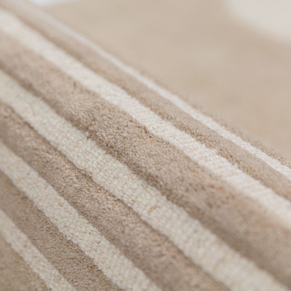 Rankų darbo natūralios spalvos iš vilnos kilimas 150x240 cm Lozenge – Flair Rugs-image-3