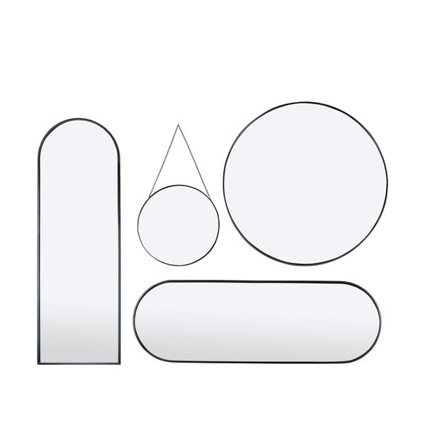 Juodas sieninis veidrodis Bonami Essentials Moira, ø 40 cm-image-4