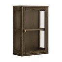 Tamsiai rudos spalvos pakabinama vitrina iš ąžuolo 40x60x20 cm Zamora – House Nordic