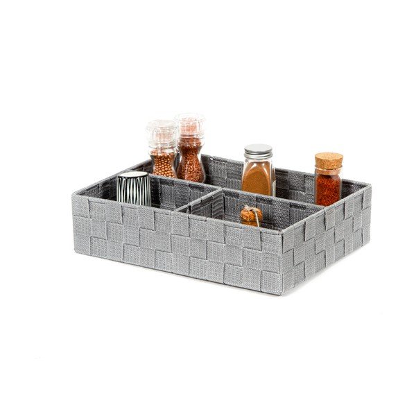 Pilka vonios kambario dėžutė daiktams Compactor Tent, 32 x 25 cm-image-1