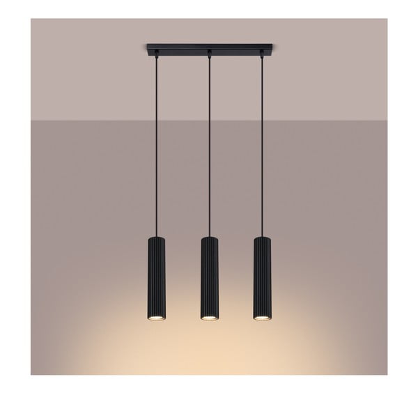 Kabantis šviestuvas juodos spalvos Gleam – Sollux-image-2