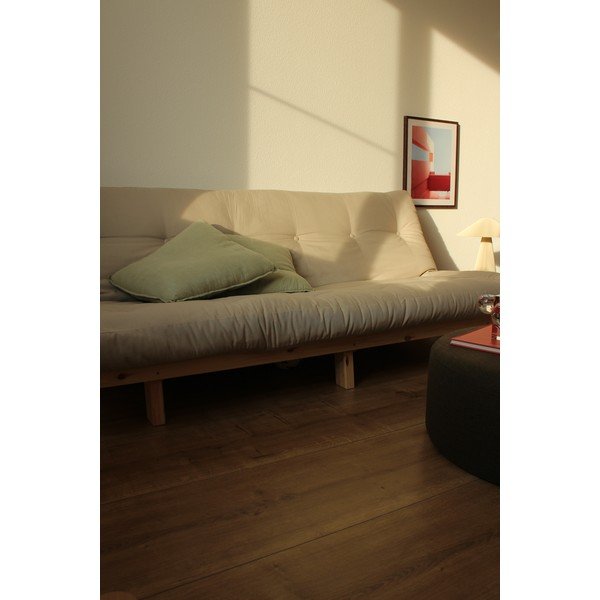 Iš kordinio velveto sofa geltonos spalvos 200 cm Lean – Karup Design-image-1