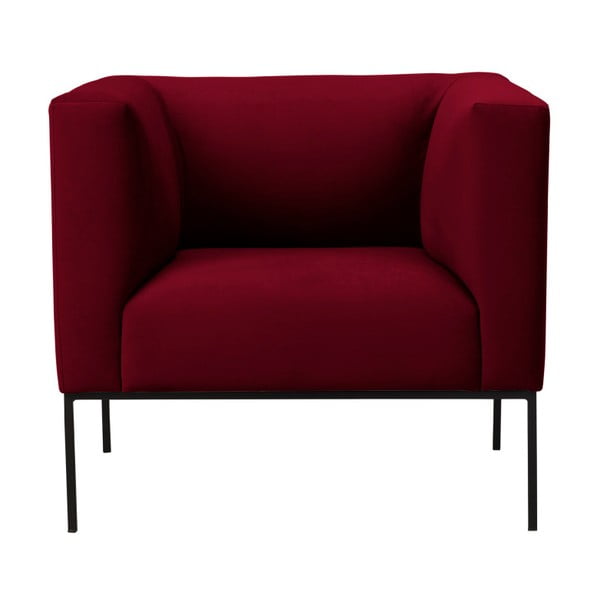 Raudonas aksominis fotelis Windsor & Co Sofas Neptune