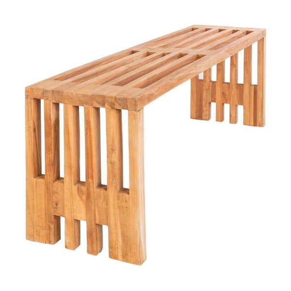 Sodo suoliukas pagamintas iš tikmedžio medienos House Nordic Benidorm, 140 x 35 cm-image-3