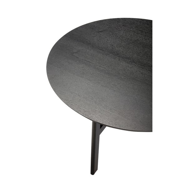 Apvalios formos kavos staliukas juodos spalvos ø 80 cm Fjord – Hübsch-image-3