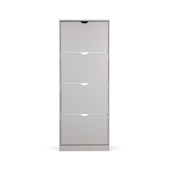 Pilkos spalvos atlenkiama spintelė batams 60x157x24 cm Stelo – Bonami Essentials-image-3