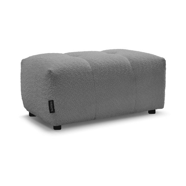 Pilkos spalvos taburetė iš boucle Roxelane – Bobochic Paris-image-3