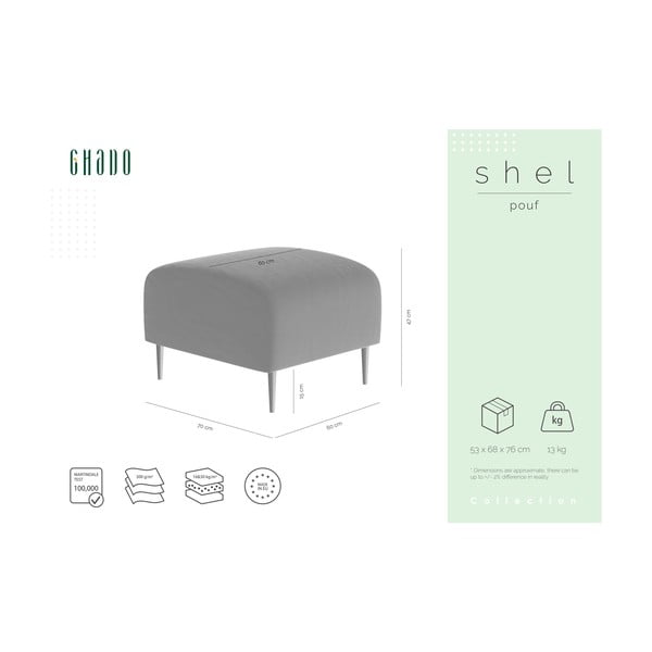 Geltonos spalvos aksominė pakoja Ghado Shel-image-3