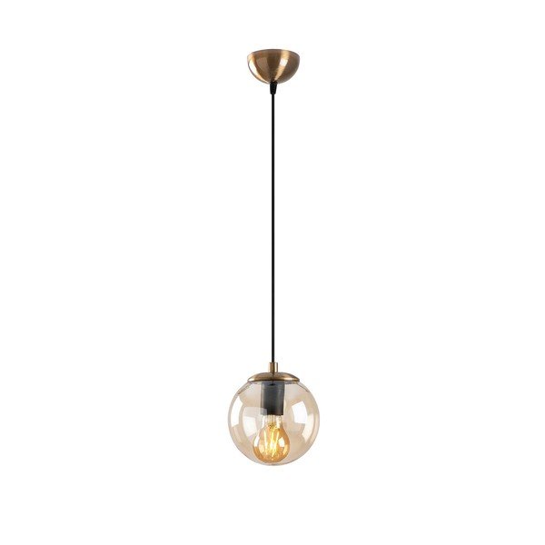 Kabantis šviestuvas auksinės spalvos ø 15 cm su stiklo gaubtu Efe – Opviq lights-image-2