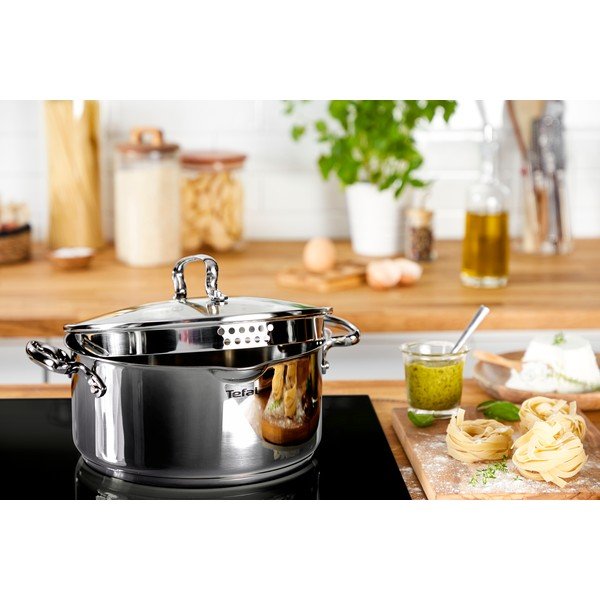 Indukcinis nerūdijančio plieno puodas su dangčiu 5 l Duetto+ - Tefal-image-2