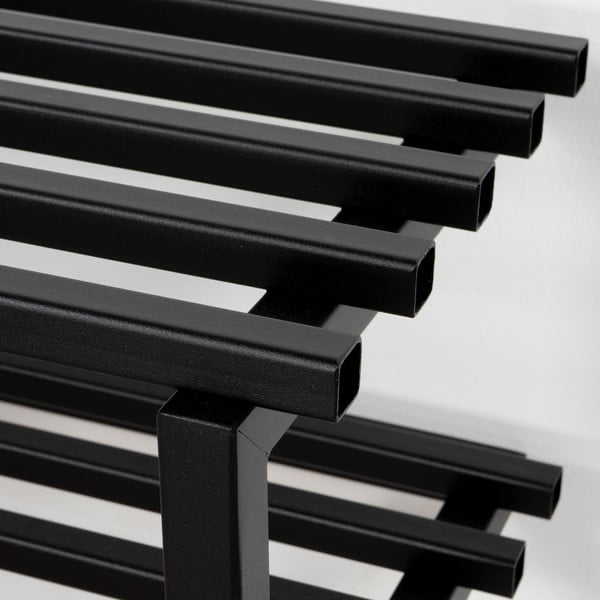 Juodos spalvos iš metalo pakabinama spintelė batams 71x26x34 cm Marco – Spinder Design-image-1