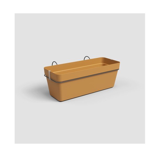 Iš perdirbto plastiko pakabinamas ir sieninis/su savaiminio laistymo funkcija vazonas gėlėms 50 cm Capri – Artevasi-image-1