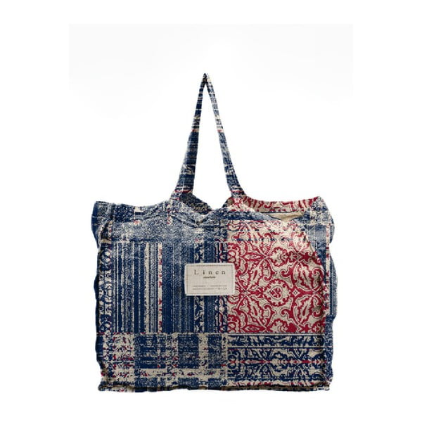 Lininis krepšys Linas Couture Batik, plotis 42 cm
