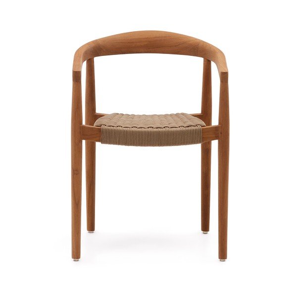 Natūralios spalvos medžio masyvo sodo kėdės 4 vnt. Ydalia – Kave Home-image-4