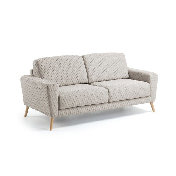 Smėlio spalvos trijų vietų sofa "La Forma Guy