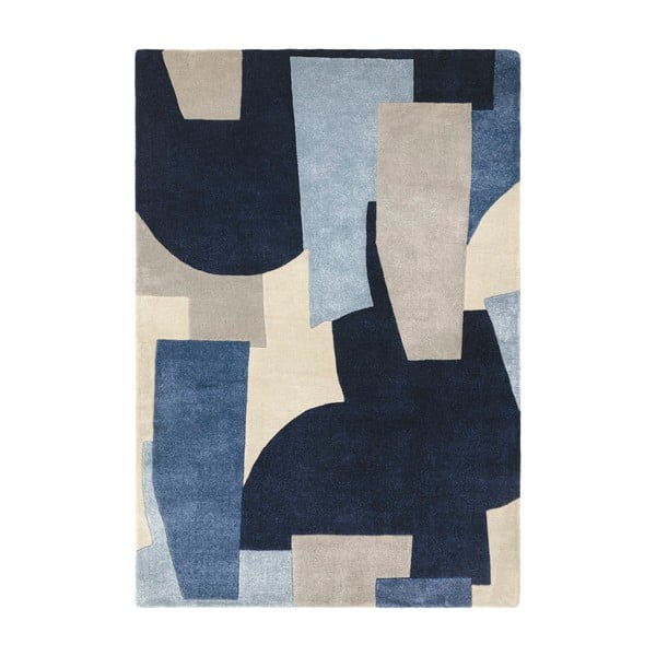 Rankų darbo iš perdirbto pluošto kilimas mėlynos spalvos 160x230 cm Romy – Asiatic Carpets