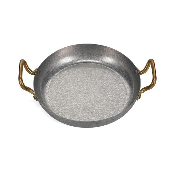 Sidabrinės spalvos skirta serviravimui iš metalo lėkštė ø 24 cm Serve – BonBistro