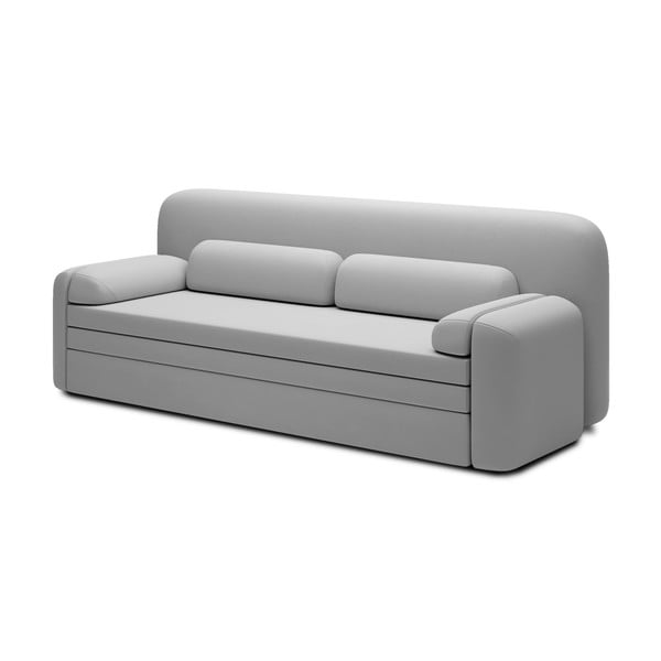 Šviesiai pilkos spalvos iš velveto sulankstoma/su sandėliavimo vieta sofa 236 cm Elioss – ELTAP-image-2