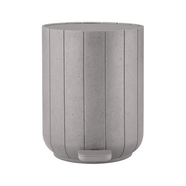 Šviesiai pilkos spalvos iš polirezino šiukšliadėžė su pedalu 3 l Kua – Blomus