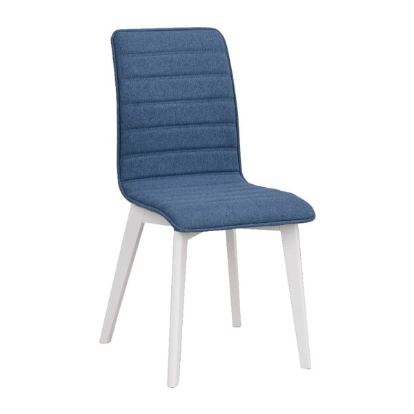 Mėlyna valgomojo kėdė su baltomis kojomis "Rowico Grace