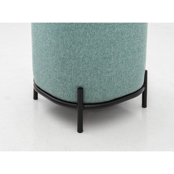 Žalios ir pilkos spalvos pufas Tenzo Harry, ø 42 cm-image-4