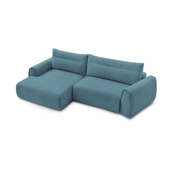 Kampinė sofa mėlynos spalvos Aden – Bobochic Paris-image-4