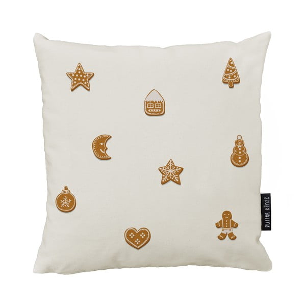 Dekoratyvinis pagalvės užvalkalas su Kalėdų motyvu 45x45 cm Gingerbreads – Butter Kings