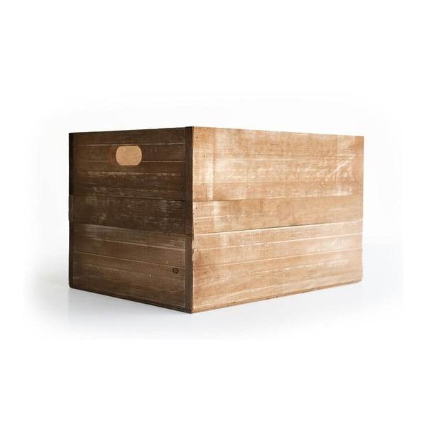 Ruda medinė pušies medienos dėžė Really Nice Things
